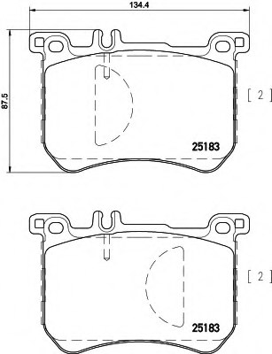 Remsa Brake Pad Front